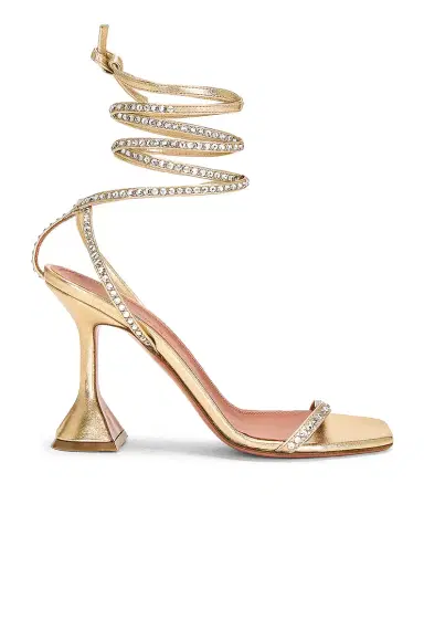 Amina Muaddi Vita Crystal Sandal | Thumbnail 1 Amina Muaddi Vita Crystal Sandal | Thumbnail 1