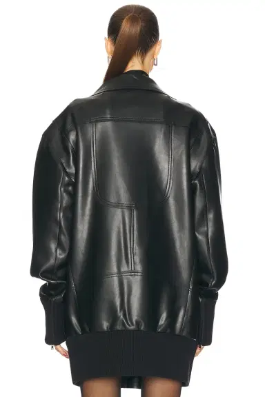 Norma Kamali Oversized Moto Jacket | Thumbnail 4 Norma Kamali Oversized Moto Jacket | Thumbnail 4