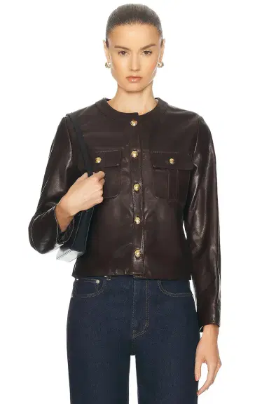 NILI LOTAN Kitra Leather Jacket | Thumbnail 1 NILI LOTAN Kitra Leather Jacket | Thumbnail 1