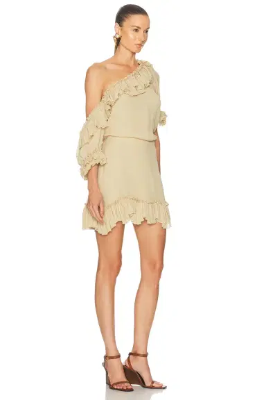 Saint Laurent One Shoulder Mini Dress | Thumbnail 3 Saint Laurent One Shoulder Mini Dress | Thumbnail 3