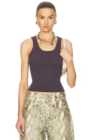 Acne Studios Kombo Gummy Tank Top | Thumbnail 1 Acne Studios Kombo Gummy Tank Top | Thumbnail 1