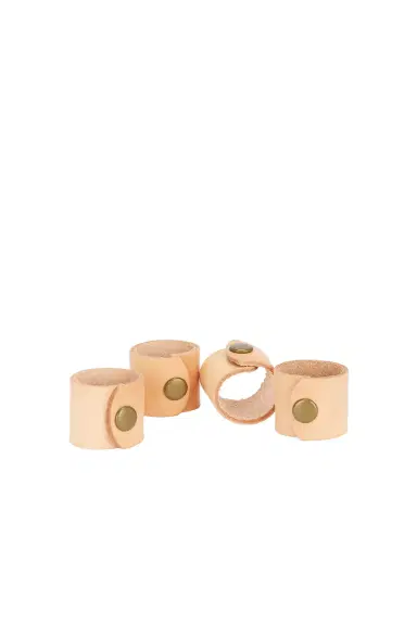 Jenni Kayne Leather Napkin Rings Set Of 4 | Thumbnail 3 Jenni Kayne Leather Napkin Rings Set Of 4 | Thumbnail 3