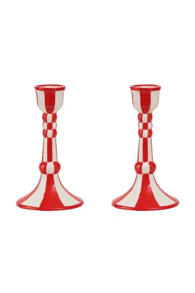 Misette Hand Painted Ceramic Candleholder | Thumbnail 1 Misette Hand Painted Ceramic Candleholder | Thumbnail 1