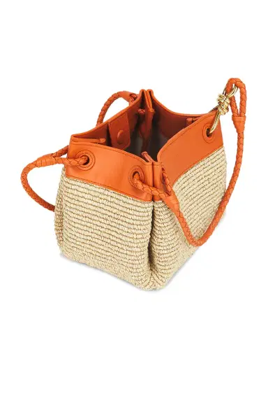 Bottega Veneta Small Parachute Raffia Bag | Thumbnail 6 Bottega Veneta Small Parachute Raffia Bag | Thumbnail 6