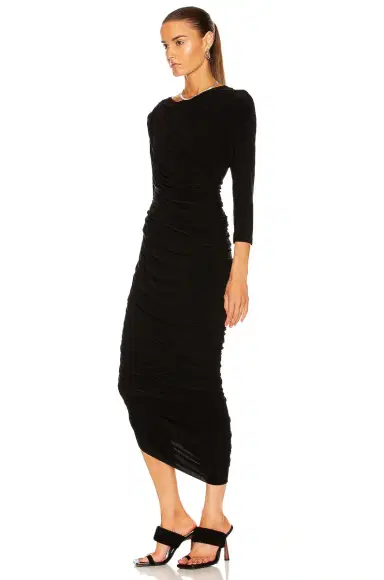 Norma Kamali Long Sleeve Diana Gown | Thumbnail 3 Norma Kamali Long Sleeve Diana Gown | Thumbnail 3