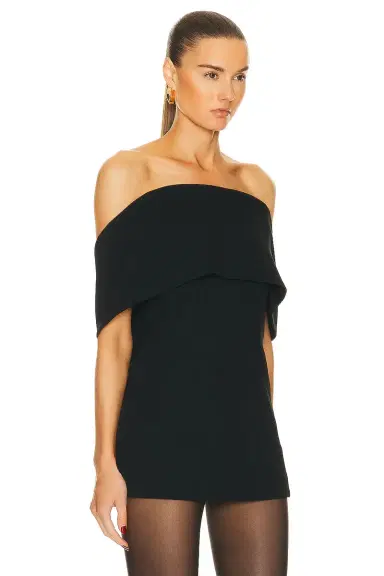Toteme Off Shoulder Evening Top | Thumbnail 2 Toteme Off Shoulder Evening Top | Thumbnail 2