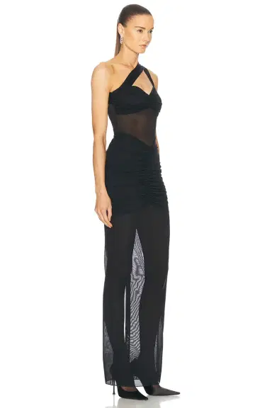 Alessandra Rich Sleeveless Gown | Thumbnail 2 Alessandra Rich Sleeveless Gown | Thumbnail 2