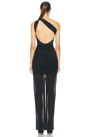 Alessandra Rich Sleeveless Gown | Thumbnail 4 Alessandra Rich Sleeveless Gown | Thumbnail 4