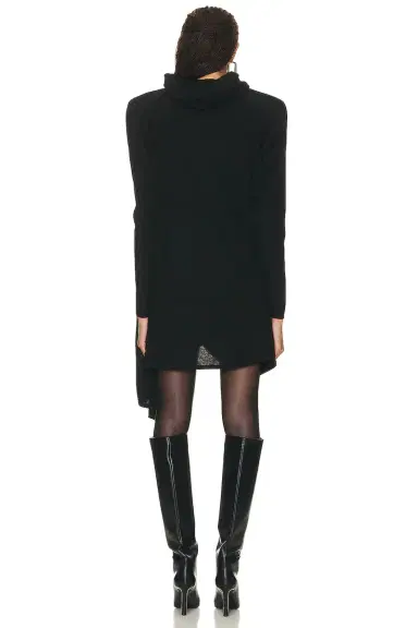 Saint Laurent Hooded Draped Dress | Thumbnail 4 Saint Laurent Hooded Draped Dress | Thumbnail 4