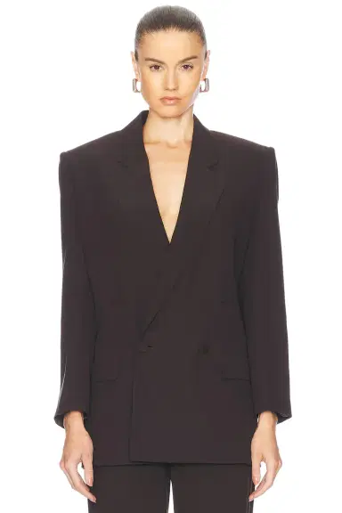 Saint Laurent Double Breasted Blazer | Thumbnail 1 Saint Laurent Double Breasted Blazer | Thumbnail 1