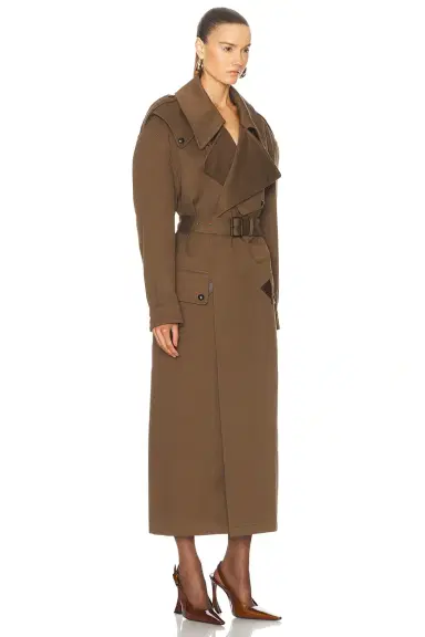 Saint Laurent Belted Coat | Thumbnail 3 Saint Laurent Belted Coat | Thumbnail 3