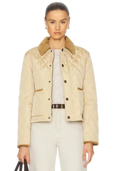 Burberry Cropped Quilted Jacket | Thumbnail 1 Burberry Cropped Quilted Jacket | Thumbnail 1