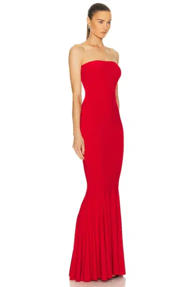 Norma Kamali Strapless Fishtail Gown | Thumbnail 2 Norma Kamali Strapless Fishtail Gown | Thumbnail 2