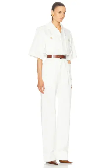 Saint Laurent Short Sleeve Jumpsuit | Thumbnail 2 Saint Laurent Short Sleeve Jumpsuit | Thumbnail 2