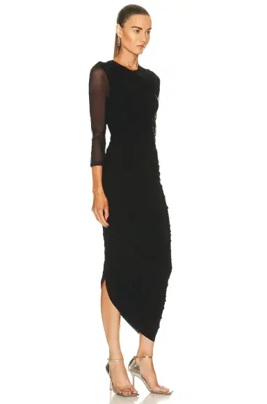 Norma Kamali Long Sleeve Diana Gown | Thumbnail 2 Norma Kamali Long Sleeve Diana Gown | Thumbnail 2