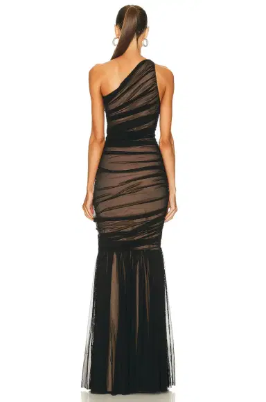 Norma Kamali Diana Fishtail Gown | Thumbnail 4 Norma Kamali Diana Fishtail Gown | Thumbnail 4
