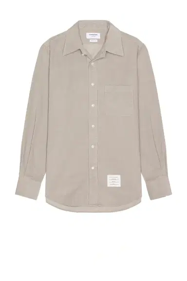 Thom Browne Straight Fit Corduroy Shirt | Thumbnail 1 Thom Browne Straight Fit Corduroy Shirt | Thumbnail 1