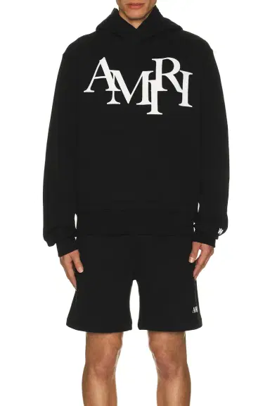 Amiri Staggered Logo Hoodie | Thumbnail 1 Amiri Staggered Logo Hoodie | Thumbnail 1
