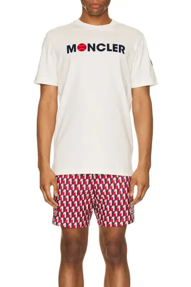 Moncler Short Sleeve Logo T-Shirt | Thumbnail 4 Moncler Short Sleeve Logo T-Shirt | Thumbnail 4