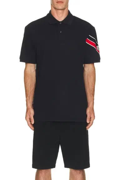 Moncler Short Sleeve Polo | Thumbnail 4 Moncler Short Sleeve Polo | Thumbnail 4
