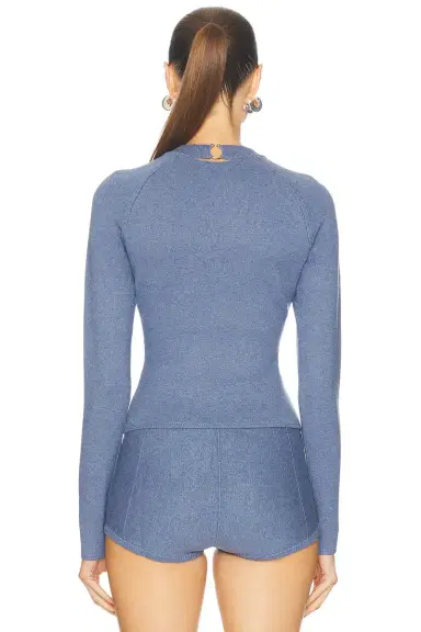 Fleur du Mal Knit Underbust Long Sleeve Top | Thumbnail 3 Fleur du Mal Knit Underbust Long Sleeve Top | Thumbnail 3