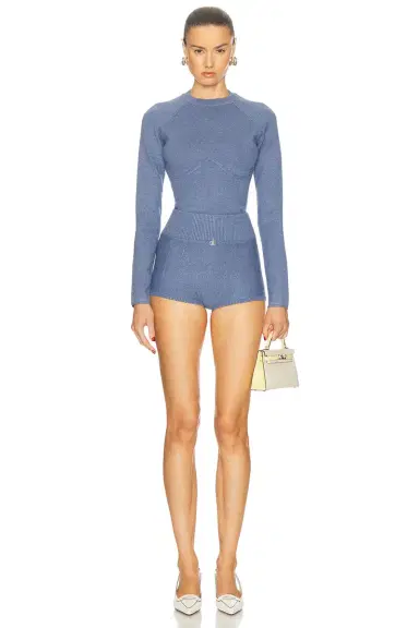 Fleur du Mal Knit Underbust Long Sleeve Top | Thumbnail 4 Fleur du Mal Knit Underbust Long Sleeve Top | Thumbnail 4