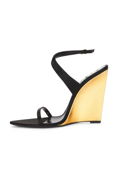Saint Laurent Wedge Sandal | Thumbnail 5 Saint Laurent Wedge Sandal | Thumbnail 5