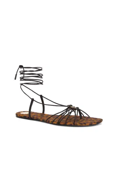 Saint Laurent Babylone Flat Sandal | Thumbnail 2 Saint Laurent Babylone Flat Sandal | Thumbnail 2