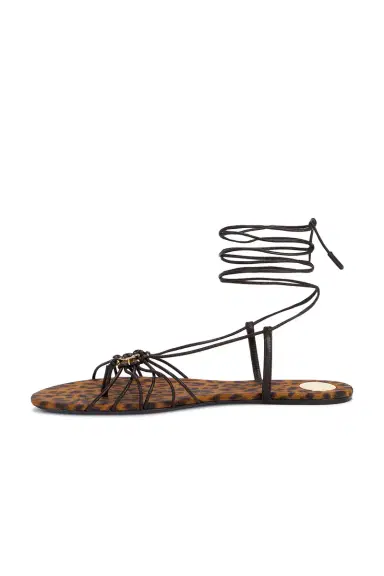 Saint Laurent Babylone Flat Sandal | Thumbnail 5 Saint Laurent Babylone Flat Sandal | Thumbnail 5