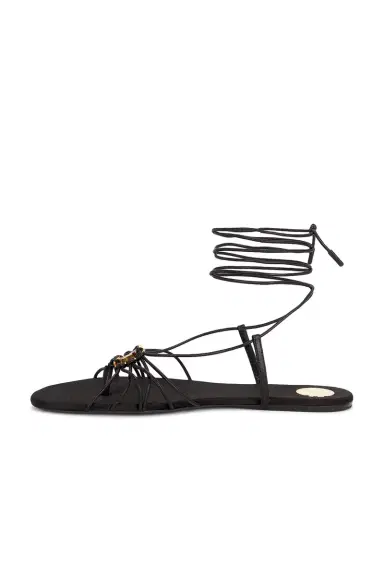 Saint Laurent Babylone Flat Sandal | Thumbnail 5 Saint Laurent Babylone Flat Sandal | Thumbnail 5