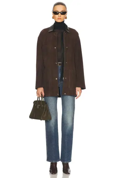 Nour Hammour Barn Modern Suede Jacket | Thumbnail 5 Nour Hammour Barn Modern Suede Jacket | Thumbnail 5