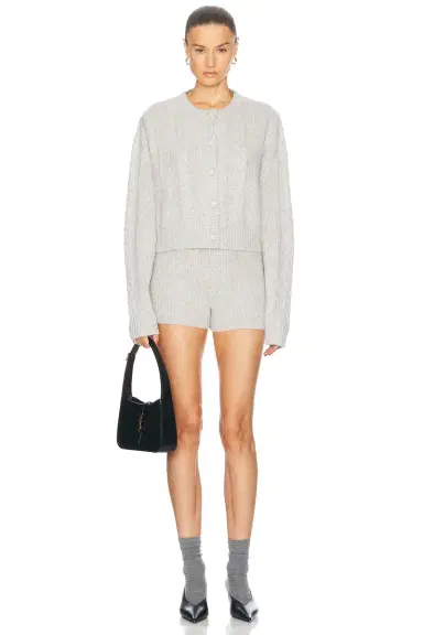 AEXAE Cashmere Cable Knit Short | Thumbnail 5 AEXAE Cashmere Cable Knit Short | Thumbnail 5