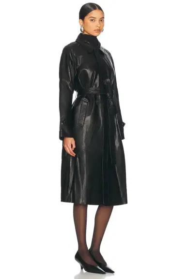 Nour Hammour Isolde Trench Coat | Thumbnail 3 Nour Hammour Isolde Trench Coat | Thumbnail 3