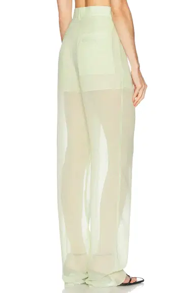 BLUMARINE Sheer Straight Leg Trouser | Thumbnail 4 BLUMARINE Sheer Straight Leg Trouser | Thumbnail 4