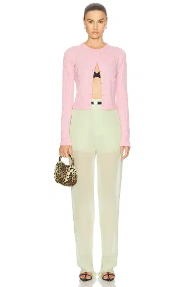 BLUMARINE Sheer Straight Leg Trouser | Thumbnail 5 BLUMARINE Sheer Straight Leg Trouser | Thumbnail 5