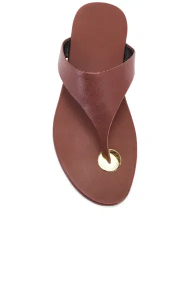 Saint Laurent Kouros Flat Sandal | Thumbnail 4 Saint Laurent Kouros Flat Sandal | Thumbnail 4