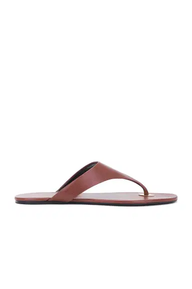 Saint Laurent Kouros Flat Sandal | Thumbnail 1 Saint Laurent Kouros Flat Sandal | Thumbnail 1