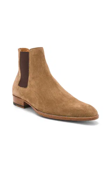 Saint Laurent Suede Wyatt Chelsea Boots | Thumbnail 2 Saint Laurent Suede Wyatt Chelsea Boots | Thumbnail 2