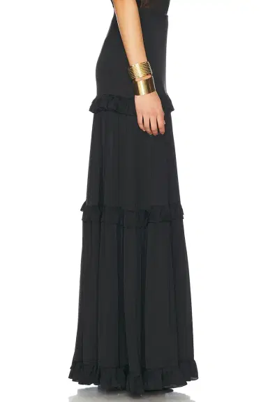 Saint Laurent Charmeuse Maxi Skirt | Thumbnail 3 Saint Laurent Charmeuse Maxi Skirt | Thumbnail 3