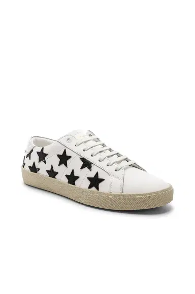 Saint Laurent Leather SL/06 Low-Top Star Sneakers | Thumbnail 2 Saint Laurent Leather SL/06 Low-Top Star Sneakers | Thumbnail 2