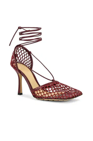 Bottega Veneta Web Stretch Lace Up Sandals | Thumbnail 2 Bottega Veneta Web Stretch Lace Up Sandals | Thumbnail 2