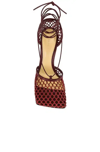Bottega Veneta Web Stretch Lace Up Sandals | Thumbnail 4 Bottega Veneta Web Stretch Lace Up Sandals | Thumbnail 4
