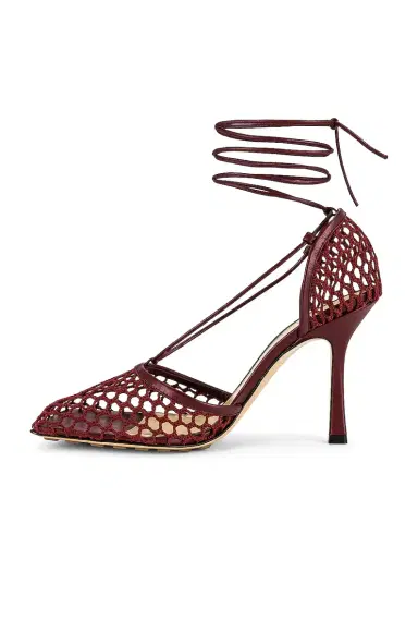 Bottega Veneta Web Stretch Lace Up Sandals | Thumbnail 5 Bottega Veneta Web Stretch Lace Up Sandals | Thumbnail 5