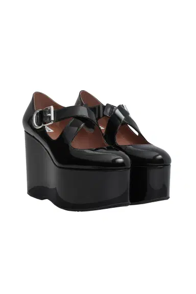Alaïa Criss Cross Wedge | Thumbnail 2 Alaïa Criss Cross Wedge | Thumbnail 2