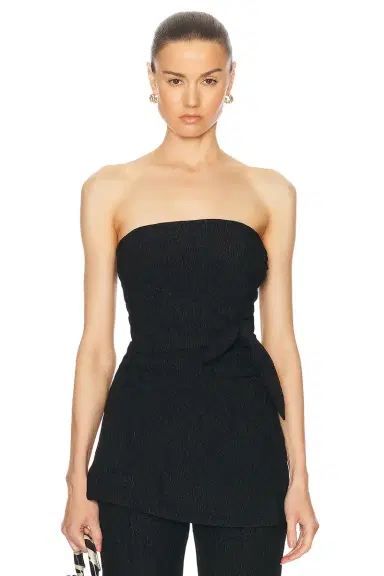 Ganni Strapless Top | Thumbnail 1 Ganni Strapless Top | Thumbnail 1