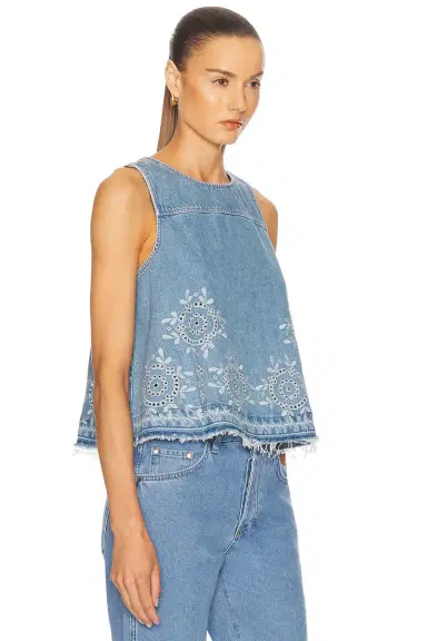 Ganni Denim Top | Thumbnail 2 Ganni Denim Top | Thumbnail 2