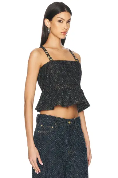 Ganni Sleeveless Top | Thumbnail 2 Ganni Sleeveless Top | Thumbnail 2