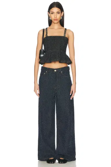 Ganni Sleeveless Top | Thumbnail 4 Ganni Sleeveless Top | Thumbnail 4