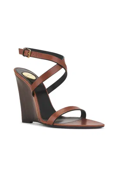 Saint Laurent Wedge Sandal | Thumbnail 2 Saint Laurent Wedge Sandal | Thumbnail 2