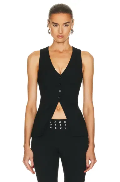 BLUMARINE Long Sleeve Gilet | Thumbnail 2 BLUMARINE Long Sleeve Gilet | Thumbnail 2